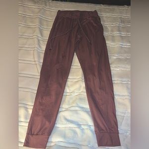 Mauve stretch waisted joggers